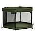 Jeep Hexagon Pop Up Play Yard with Removable Canopy | Ideal for Indoor and Outdoor Use, Olive Green