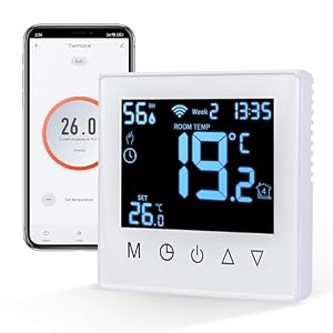 CNBINGO Smart Thermostat Unterputz Boiler WLAN Heizungsthermostat Weiß