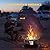 ONLYFIRE OUTDOOR LIVING Propane Gas Fire Pit 22¡±, Portable Smokeless Fireplace with 12Ft Hose & Lava Rocks, FirePit for Patio Backyard Bonfire Camping RV Tailgating Beach Party, 55000BTU, #FP001