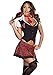 Dreamgirl Women's After School Special Dress, Black/Red/White, X-Small