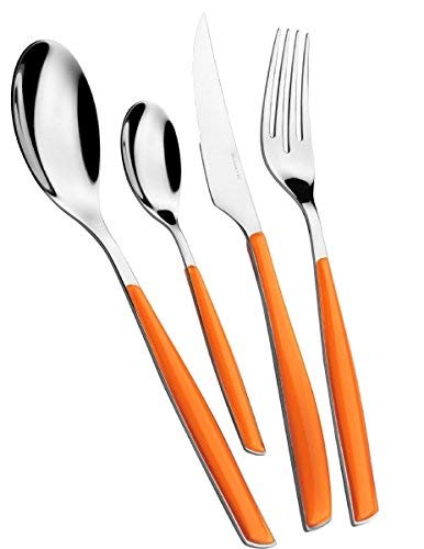 Image secondaire de BUGATTI GLOU-021F14/15 Glamour Lot de 2 Pièces Service de Salade SAN/Acier Orange 16 x 26 x 3 cm