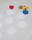 Tushies & Toes Ultimate 4 Inch Anti-Slip Shower and Tub Adhesive Stickers, 10 Count (White)