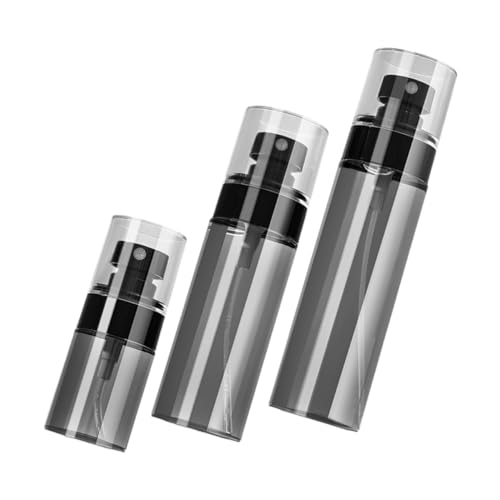 Beaupretty 3 Piezas Botella de spray botellas de spray de perfume tamaño recargable pulverizador dispensando continuo botellas de pulverización botella de recarga de perfume la mascota Negro