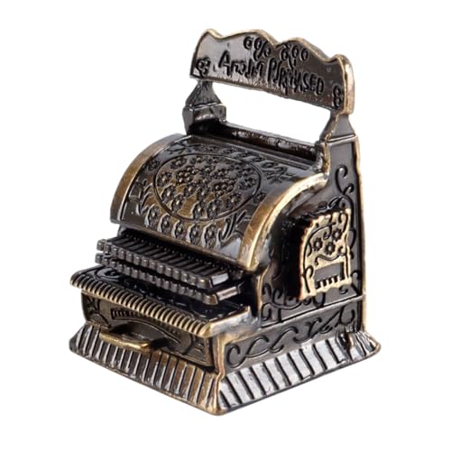 Durlo Caisse Enregistreuse Dorée De Style Vintage : Miniature Pour Maison De Poupée 1:12 Avec...