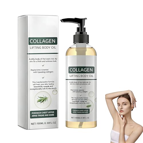 Collagen Oil for Skin Tightening, 2026 New Magic Firming Body Oil, Collagen Lifting Body Oil, Firming Body Lotion, Bo-dy Oil Massage Oils for Scars, Wrinkles and Stretch Marks (1Pcs)