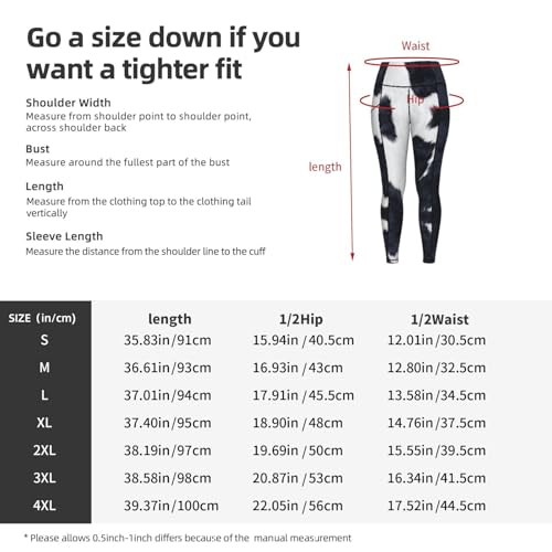 Leggings con estampado de cuero vacuno pantalones elásticos con bolsillos laterales 5
