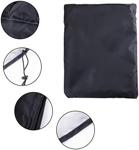 Fire Pit Cover, Outdoor Fire Bowl Cover Waterproof Heavy Duty Oxford Fabric with Thick PVC Coating, Adjustable Drawstring (85 * 40cm)