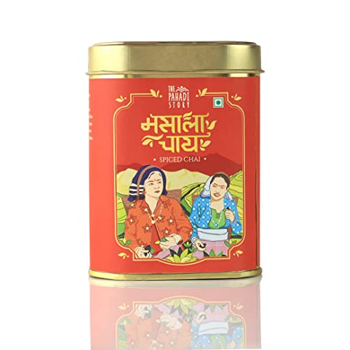 Image of The Pahadi Story Masala Chai 350g (175g x 2) - Assam Harvest Blend with 100% Natural Spices, Rainy Season Special Tea Powder, Aromatic Chai Masala