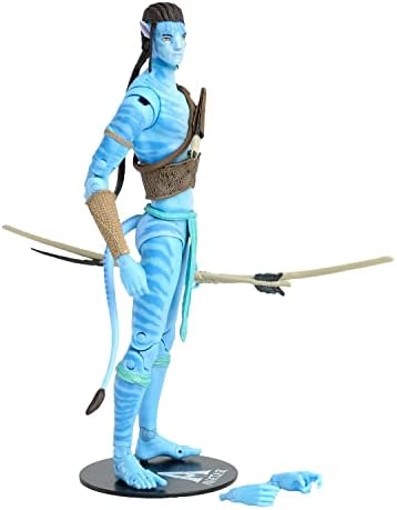McFarlane Toys , Disney Avatar, 7-inch Jake Sully Classic Avatar Movie Action Figure with 22 Moving Parts, Disney Toys Collectible Figure with Collectors Stand, Ages 12+
