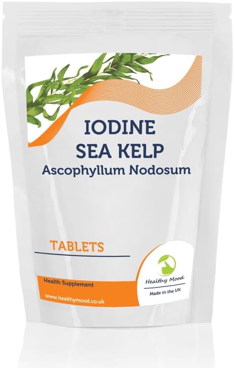 Kelp 500mg Tablets – Natural Iodine Source for Thyroid Support & Metabolism – 60 Tablets