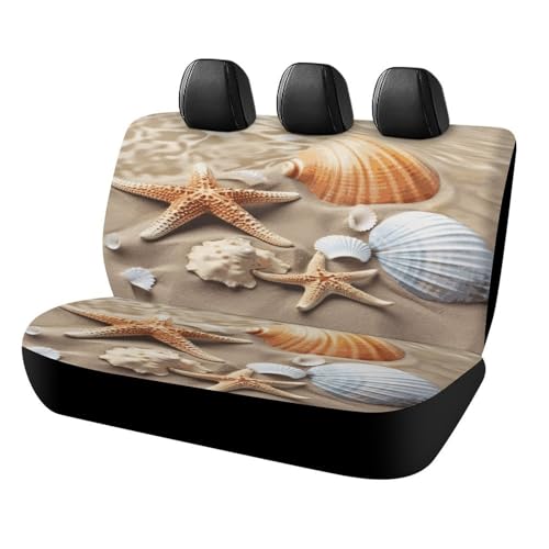 Funda de asiento de coche con estrellas de mar para viajar en familia y con tu perro