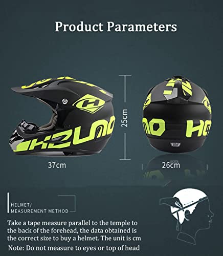 Four Wheeler Off-Road Bluetooth Motorcycle Helmet, Dot Certified Adventure Touring Racing Crash Helmets, Dirt Bike Outdoor Sports Riding Personalized Helmet, Free Gloves Goggles Mask -D-Xx-Large #TOP5