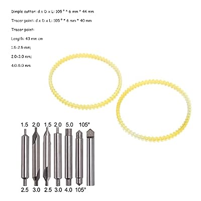 SaiDian 1Set Key Cutting Machine Drill Bits Cutter Set for 368A 339C Tools Vertical Key Machine Spare Parts