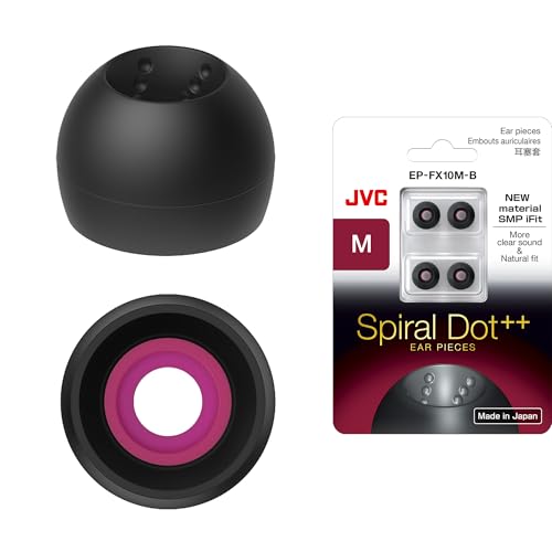 JVC EPFX10 �X�p�C�����h�b�g�C���[�s�[�X ? �C���[�`�b�v4�Z�b�g�AS~L�T�C�Y�A������JVC���f���ɓK��(M)�A�u���b�N�B
