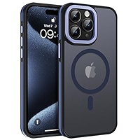 ZCDAYE Magnetic Case For IPhone 15 Pro Max With Invisible Stand, Transparent Phone Case Compatible With Magsafe Camera Protection Plating Clear Women