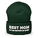 Best Mom in The History of Ever Hat (Embroidered Cuffed Beanie)