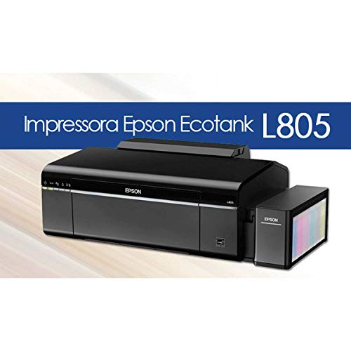Impressora Epson EcoTank L805 - Tanque de Tinta Fotográfica, 6 cores, Wi-Fi, 110V