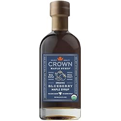 Crown Maple Certified Organic Blueberry Maple Syrup, 8.5 Fl Oz (Pack of 1)