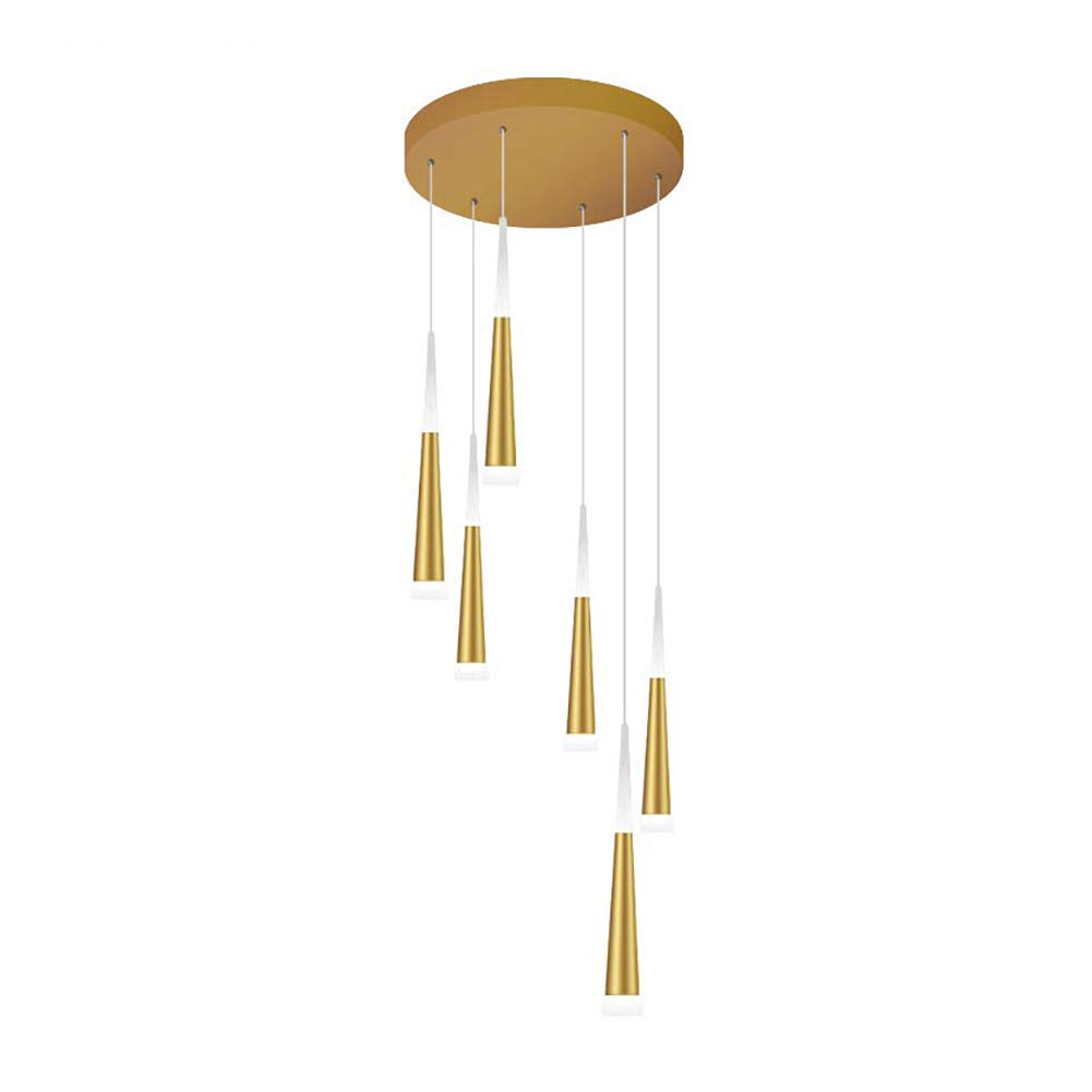 LYMSXAZOU Nordic 21Light Adjustable LED Pendant Light Fixture Acrylic Cone Ceiling Lighting for Kitchen Dining Room Living Modern Hanging Decor