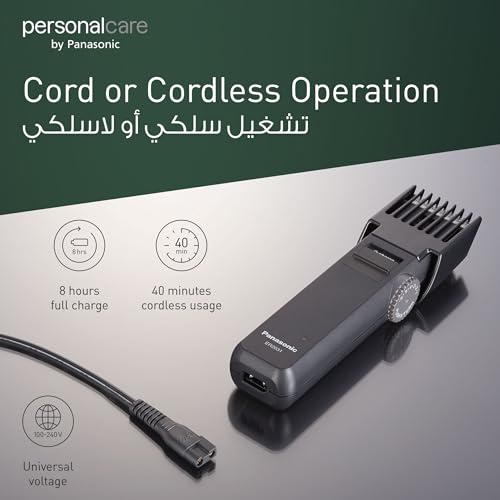 Panasonic Men Er2031K Ac/Rechargeable Beard/Hair Trimmer Made In Japan, Multicolour