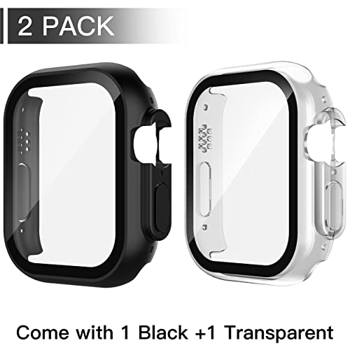 image for Misxi 2 Pack PC Case Built-in Tempered Glass Screen Protector Compatib