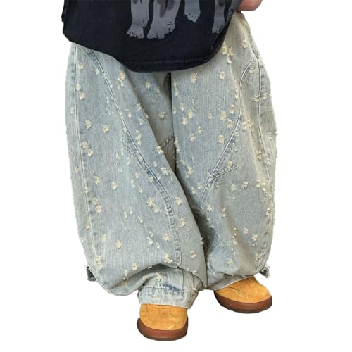 Boys Casual Denim Pants Comfortable Elastic Waist Straight Leg Jeans for Kids Ideal for Everyday Wear Outdoor