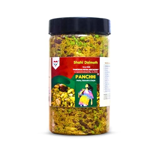 Image of PANCHI KA PETHA AUR DALMUT Shahi Dalmoth Namkeen (400g), Original Agra's Famous Crunchy & Spicy, Authentic Dry Fruits Mix, Fresh & Tasty & Perfect For Tea Time Snack, Travel & Indian Occasions