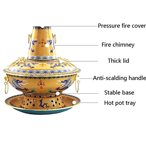 Fuente de chocolate de cobre amarillo 38cm miniatura 3