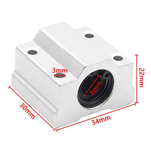 Jiuwu Scs8Uu Linear Ball Bearing Motion Cnc Slide Bushing 34Mm Length Pack Of 4 #TOP1