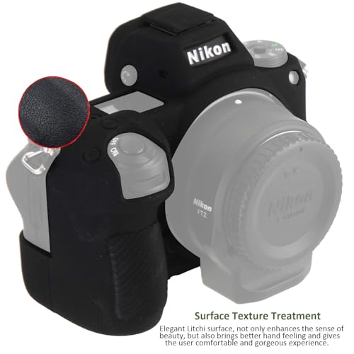 Funda Silicona para Cámara Nikon Z6 Z7 Z6 II Z7 II Negra miniatura 4