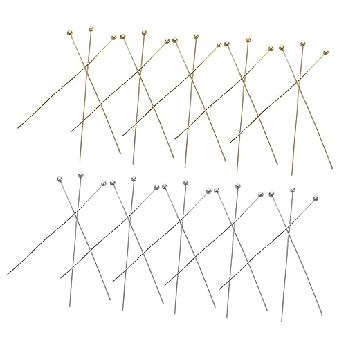 VILLCASE DIY Jewelry Making Supplies 400pcs Ball Head Pins Head Pin for Earring Necklace Bracelet