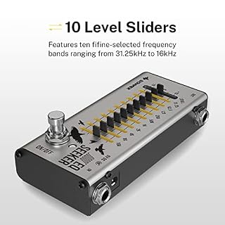 Donner Egaliseur 10 Bandes Pédale à Effets Guitare True Bypass - EQ Seeker – Image 4