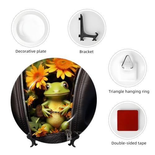 Assiette décorative grenouille céramique pour meuble vide 17cm - 5