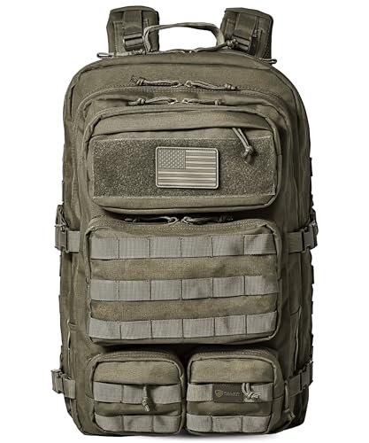 Image of Falko Tactical Backpack - 2.4x Stronger Work & Military Backpack. Water Resistant and Heavy Duty Large Molle Backpack (50L)