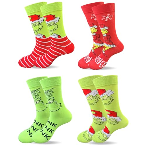 Snyvpra 4 Paar Weihnachtssocken Damen 36-44, Anime-Muster Christmas Socks, Kuschelsocken Weihnachten, Weihnachten Socken, Weihnachts Socken, Für Damen Herren Weihnachtsgeschenke für 8,99 EUR (-18%) statt 10,99 EUR bei amazon.de Bild: Snyvpra 4 Paar Weihnachtssocken Damen 36-44, Anime-Muster Christmas Socks, Kuschelsocken Weihnachten, Weihnachten Socken, Weihnachts Socken, Für Damen Herren Weihnachtsgeschenke für 8,99 EUR (-18%) statt 10,99 EUR bei amazon.de