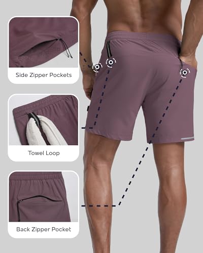 Image of maamgic Men's Athletic Running Shorts with Liner Ultra Lightweight Workout Shorts 5 inch / 7 inch