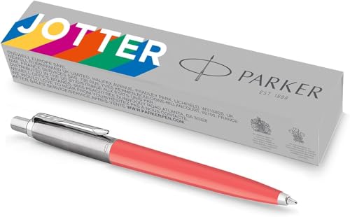 Parker Jotter Originals - Bolígrafo de punta redonda, color coral arcoíris real, caja de regalo