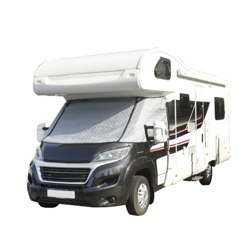 UK Custom Covers To Fit Fiat Ducato Van & Motorhome (2006 Onwards) Thermal Windscreen Wrap Cover Grey - TSW911GREY