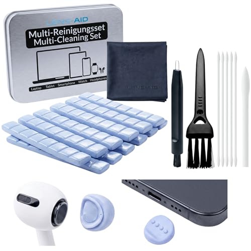 LENS-AID Kit Pulizia Smartphone 5 in 1 – Con Plastilina per...