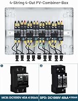 DIHOOL DC überspannungsschutz PV Anlage 4 Strings Solar Anschlusskasten für 4 * 500W Solarmodule Balkonkraftwerk, 40A DC Trennschalter – Ansicht 5