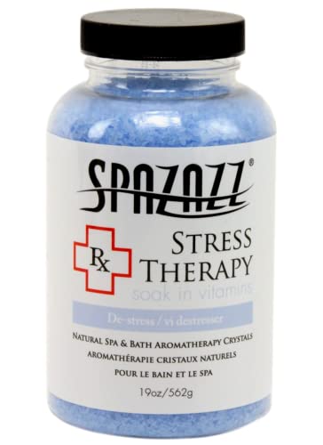 Spazazz Spz-605 Rx Therapy Crystals Container Bath Minerals, 19-Ounce, Stress Therapy De-Stress #TOP2