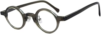 Retro Fashion Acetate Reading Glasses Small Round Eyeglasses Frames Men Women Full Rim Trend