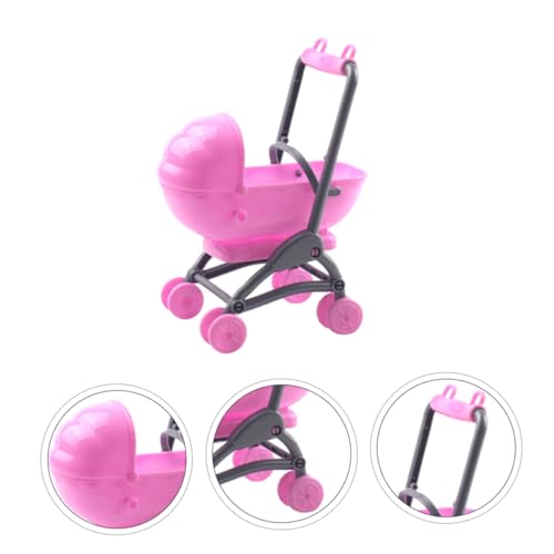 LRXIYODE 2 Stück Teiliges Puppenwagen Realistischer Kinderwagen für Jährige Mädchen Fördert Eltern Interaktion und Motorische Fähigkeiten für Rollenspiele Aus Hochwertigem Rosa – Bild 8