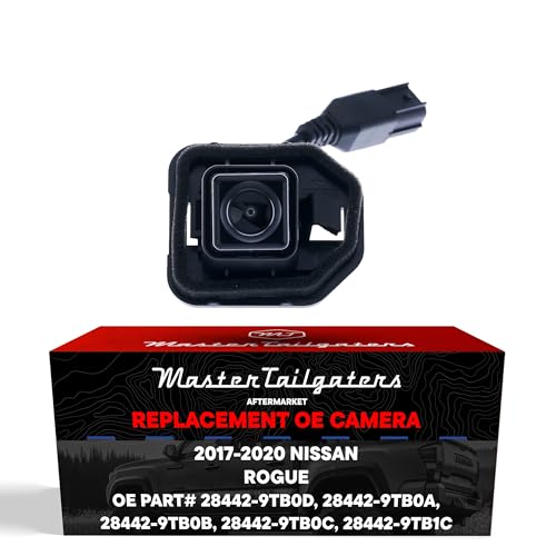 Image of Master Tailgaters Replacement for Nissan Rogue w /o AVM (2017-2020), Rogue Hybrid w /o AVM (2017-2019) Backup Camera OE Part # 28442-9TB0D, 28442-9TB0A, 28442-9TB0B, 28442-9TB0C, 28442-9TB1C