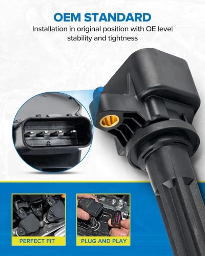 Image of PHILTOP UF649 Ignition Coil Packs Fits for Fiat 2012-2017 500 1.4L