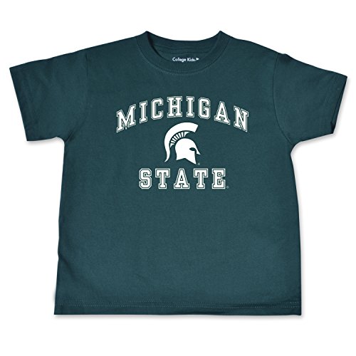 NCAA Michigan State Spartans Toddler Short Sleeve Tee, 5/6 Toddler, Dark Green