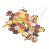 BESPORTBLE Kreativer Acryl Bienenanhänger zum Aufhängen Hängende Wanddekoration für Fenster Tür und Zimmer Dekoratives Bienenmuster Wohnaccessoire Zufällige Farbe Zufällige Farbe