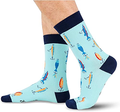 Zmart Funny Lifting Fishing Baseball Chess Socks, Novelty Gifts For Golfer Reader Football Lover - Image 3