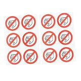 Toyvian Warnaufkleber „nicht Berühren“ aus Pvc Selbstklebend 15 Stück für Geräte und Maschinen in Fabriken und Lagern Sticker fürs Auto