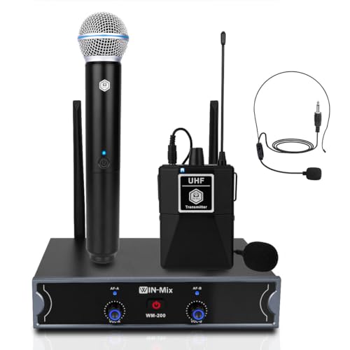 W IN-MIX Dual Wireless Microphone System – Handheld &